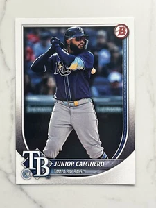 Carta Baseball 2025 Bowman #13 Junior Caminero Tampa Bay Rays - Foto 1 di 2
