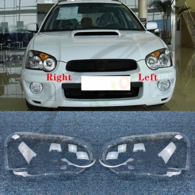 A Pair Front Headlight Clear Lens Shell Shell For Subaru Impreza 2004-2005 - Imagem 1 de 4