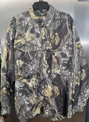 Remington Mens Shirt XL Mossy Oak New Breakup Long Sleeve Camo Vented Hunting - Image 1 of 4