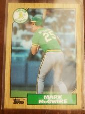 1987 Topps #366 Mark McGwire Error Blue Ink Misprint MINT