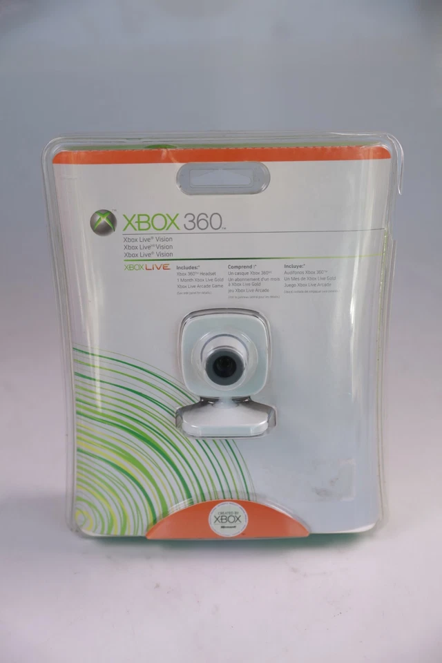 Microsoft Xbox 360 Live Vision Camera & Headset New, Sealed, Some Wear on Box - Image 1 of 4