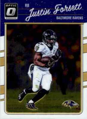 2016 Donruss Optic Justin Forsett Baltimore Ravens #8 - Image 1 of 2