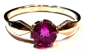 Ring Silber 875 mit Rubin RG 54 Ø ca. 17,2mm - Bild 1 von 5