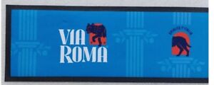 Via Roma Lager Bar Runner - Fabric and Rubber - NEW - Home Bar 