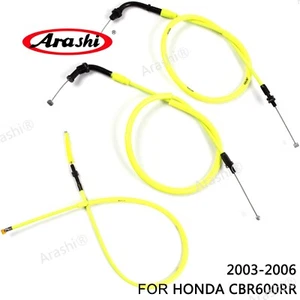 Cable de embrague amarillo + cables de botella línea de cable para Honda CBR600RR 2003-2006 2004 - Imagen 1 de 9