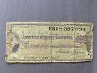 20$ American Express US Dollars Unused Travelers Cheque From 1960s | Vintage