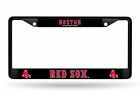 Boston Red Sox Premium Black Chrome Metal License Plate Frame Tag Cover Mlb