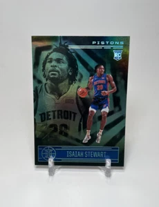 Isaiah Stewart RC 2020-21 Illusions Holo Rookie Card #172 Emerald Green Parallel - Picture 1 of 2