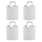 4 Pcs Outlet to Socket Adapter Ceiling Bulbs Ceramic Lamp