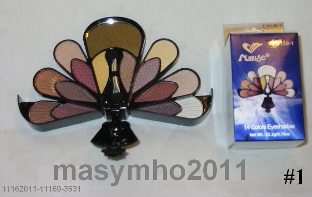 CLOSEOUT 5 NEW 'AMUSE' CONVERTIBLE COMPACT 14 x MULTI COLOR EYESHADOW JEWEL TONE - Image 1 of 4