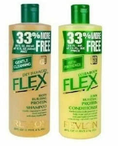 Original Revlon Flex Dry Damaged Shampoo & Extra Body Conditioner 592 ml / 20 oz - Picture 1 of 3