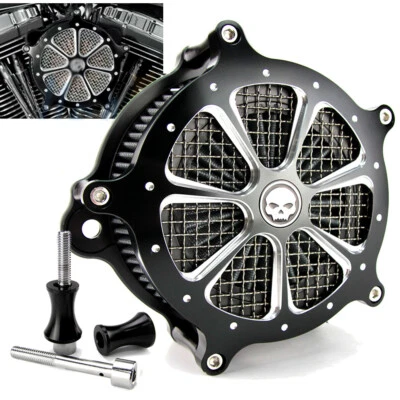 CNC Cut Air Cleaner Filter Kit For Harley Electra Glide Classic FLHT 1997-2007 - Image 1 of 4