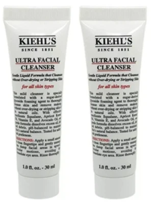 Kiehl's  Ultra Facial Cleannser Gentle Liquid Formula 1oz each  (LOT OF 2) NEW - Image 1 of 2