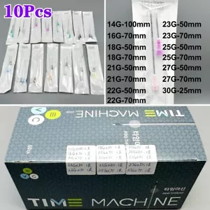 10Pcs High Quality Disposable Micro Cannula 23G25G27G30G Blunt Needles Blunt-tip - Picture 1 of 36