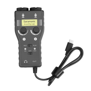 Saramonic SMARTRIG+UC 2-CH AUDIO INTERFACE XLR, 1/4" 1/8” INPUTS USB-C Output - Picture 1 of 5