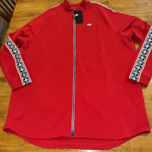 Nike Men's Taped Retro Track Full Zip Jacket Red 2XL AJ2681 657 NEW With Tags - Picture 1 of 7
