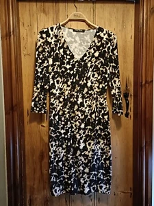 Betty Barclay Size 10 Animal print stretch wrap over dress. Used VGC - Picture 1 of 6