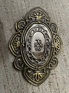 Vintage Womens Belt Buckle Fancy Ornate Large Statement Goth Gothic - Picture 1 of 7