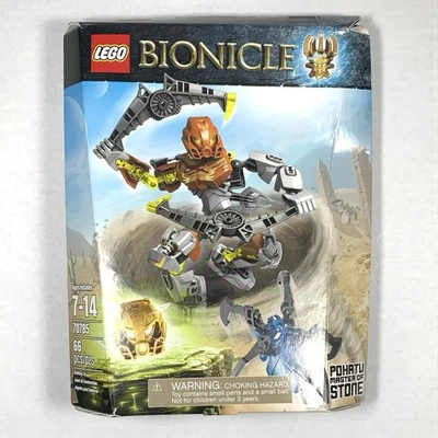 LEGO Bionicle Pohatu Master of Stone 2015 set 70785 (incompleto con caja y manual) Foto 1 de 4
