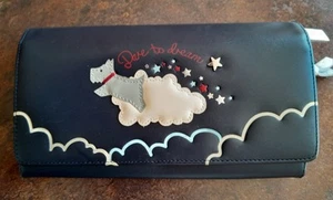 Radley Large purse DARE TO DREAM Navy Blue New Folding - Picture 1 of 6