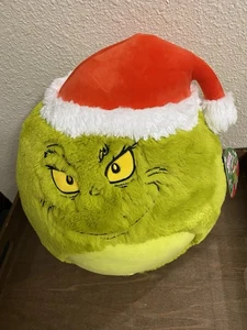 THE GRINCH WHO STOLE CHRISTMAS SQUISHMALLOWS PELUCHE DR SEUSS 20” NUOVO CON ETICHETTE KELLY TOYS - Foto 1 di 3