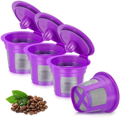  Reusable Coffee Filters For Keurig BPA Free Reusable K Cup Filters Cups K Cu... - Imagem 1 de 4