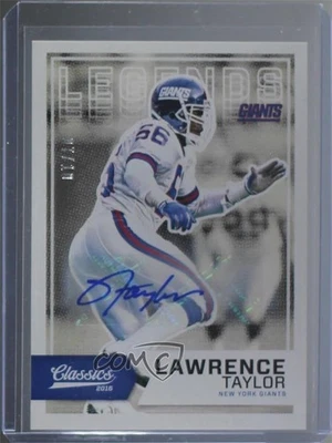 2016 Panini Classics Legends Significant Signatures /10 Lawrence Taylor Auto HOF - Image 1 of 2