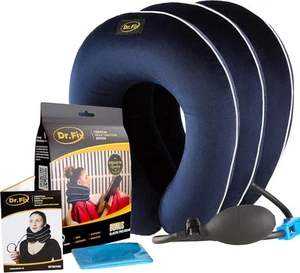 Dr Fix Cervical Neck Traction Device for 12-17 Inch (Pack of 1), Dark Blue - Picture 1 of 9