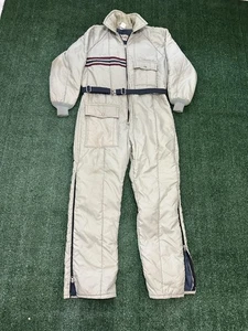 Vintage Walls Blizzard Pruf Insulated Coveralls Mens Large Tall Belted 80s USA - Picture 1 of 17
