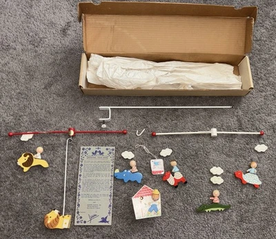 IRMI Guardería Original Pintado a Mano Madera CIRCO Cuna Móvil En Caja Foto 1 de 4