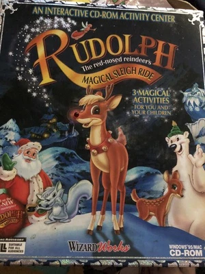 RUDOLPH MAGICAL SLEIGH RIDE INTERACTIVE GAME PC CD ROM  BRAND NEW!! VERY RARE! - Image 1 of 4