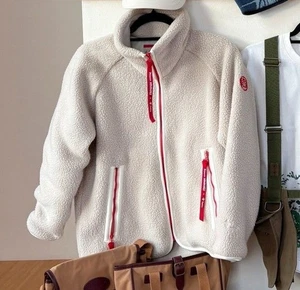 Foxfire x Studio Ghibli Princess Mononoke Moro no Kimi Fleece jacket size M USED - Picture 1 of 24