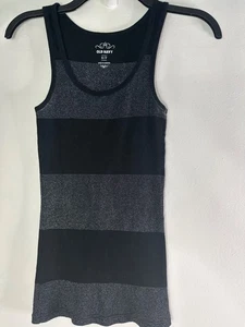 Old Navy Tank Top Women's Black Size S Y2K Retro Casual Beach dark fairy holiday - Picture 1 of 5