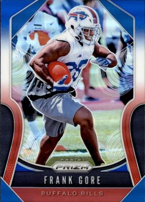 2019 PANNIi PRIZM RED WHITE BLUE #8 FRANK GORE  BUFFALO BILLS - Image 1 of 2