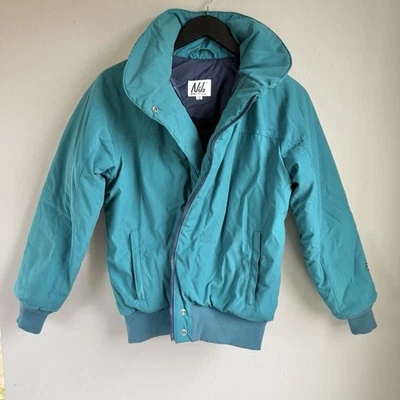 VTG Nils Youth Ski Jacket Size 12 Green Winter Coat Full Zip Made In USA - Image 1 of 4