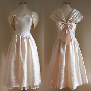 vintage jessica mcclintock gunne sax dress 80s princess full skirt pink dress m