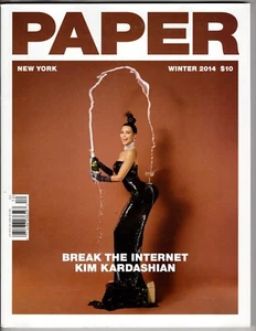 Kim Kardashian Paper Magazine Winter 2014 RARE Champagne Bottle - Picture 1 of 2