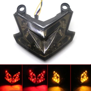 Smoke LED Integrated Brake Tail Light Turn Signal For Kawasaki Ninja ZX6R Z800 - Picture 1 of 8