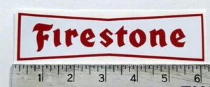 "Calcomanía de pegatina ovalada vintage neumáticos Firestone 6""x1,6" - Imagen 1 de 1