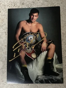 Dariusz Michalczewski signed Autogrammkarte JSA Light Heavy Boxing Champ Auto - Bild 1 von 2