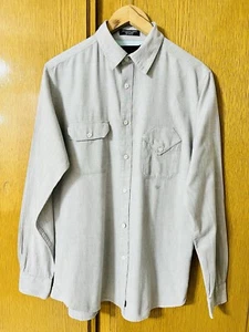 DIAMOND SUPPLY CO MATIX Shirt Gray Long Sleeve 100% Cotton Slim Fit Utility - Picture 1 of 24