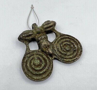 Old Himalayan Nepalese Tibetan Brass Bronze Talisman Dorjee Vajra Amulet Pendant • 300£