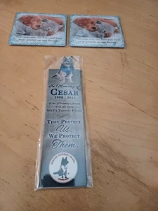 *NEW* Set Of 2 SPCA International Coasters And Vested Interest In K9s Bookmark - Picture 1 of 4