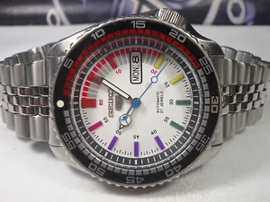 SEIKO SCUBA DIVERS SKX007 AUTO MENS WATCH 7S26-0020 'WHITE SEIKO 5' (SN 201486) - Picture 1 of 12