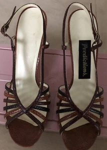 Predictions Snake Skin High heels Pumps Size 7 Women One Heel Needs New Tip - Picture 1 of 8