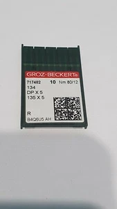 GROZ-BECKERT INDUSTRIAL SEWING MACHINE NEEDLES DP X 5 SIZE 80/12 THICK SHANK - Picture 1 of 1