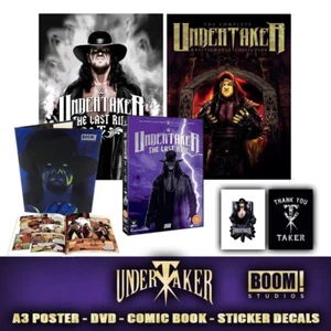 WWE Undertaker - Limited Edition Gift Set - DVD, A3 Posters, Decals and Comic - Picture 1 of 6