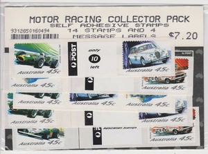 AUSTRALIA MNH 2002 SET DE SELLOS COCHES DE CARRERAS SG 2175-2180 PAQUETE DE ETIQUETAS S/A - Imagen 1 de 1