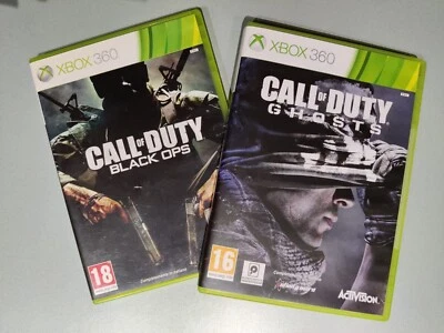 CALL OF DUTY GHOSTS e BLACK OPS per Xbox 360 COD Usato ottime condizioni ITA - Immagine 1 di 2