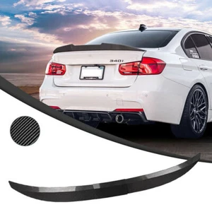 Adjustable Rear Trunk Spoiler Lip Roof Tail Wing Black For Car Sedan Universal - Picture 1 of 11
